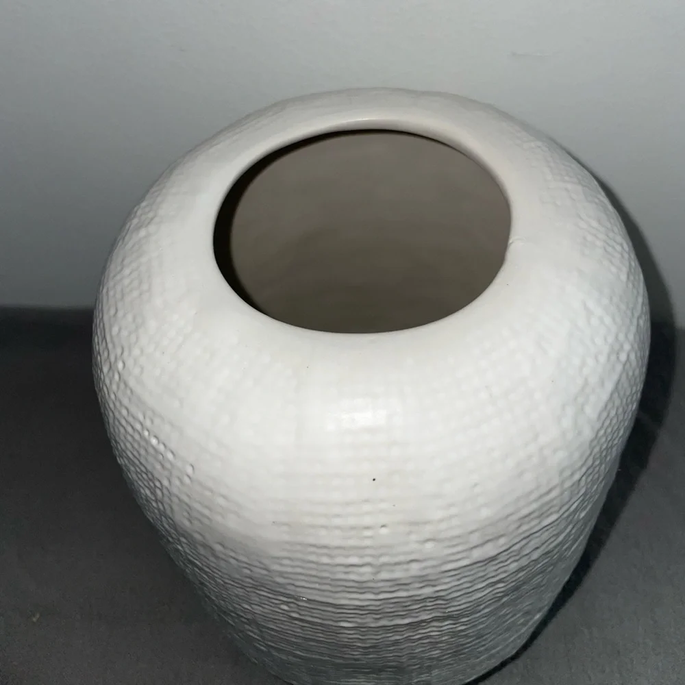 threshold cream ceramic vase
